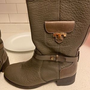 Tory Burch grey boots
